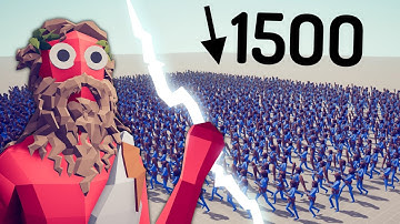 Can Zeus beat 1500 units? | TABS Experiment