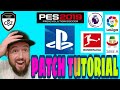 PES 2019 BUNDESLIGA PATCH TUTORIAL PS4 DEUTSCH PES2019 MYCLUB PESGERMANY