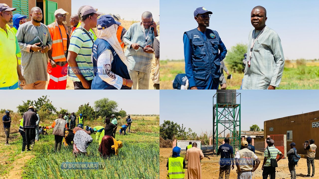 Visite des sous projets du PRDC-VFS dans la commune de Diawara