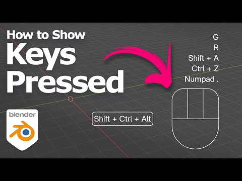 How to show keystrokes in Blender