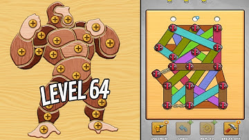🏅 NUTS & BOLTS 3D: Screw Master 🤪 Level 64 🧩 Gameplay Walkthrough
