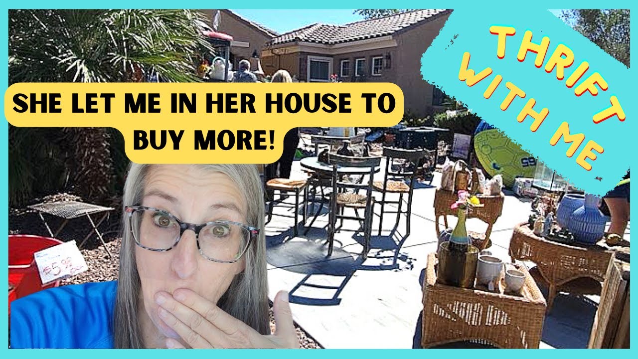 She Let Me In Her House to Buy More Thrift With Me at Yard Sales in