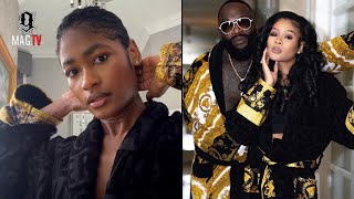 Rick Ross Makes It Official Wit New "GF" Justice Williams By Letting Her Wear His Versace Robe! π