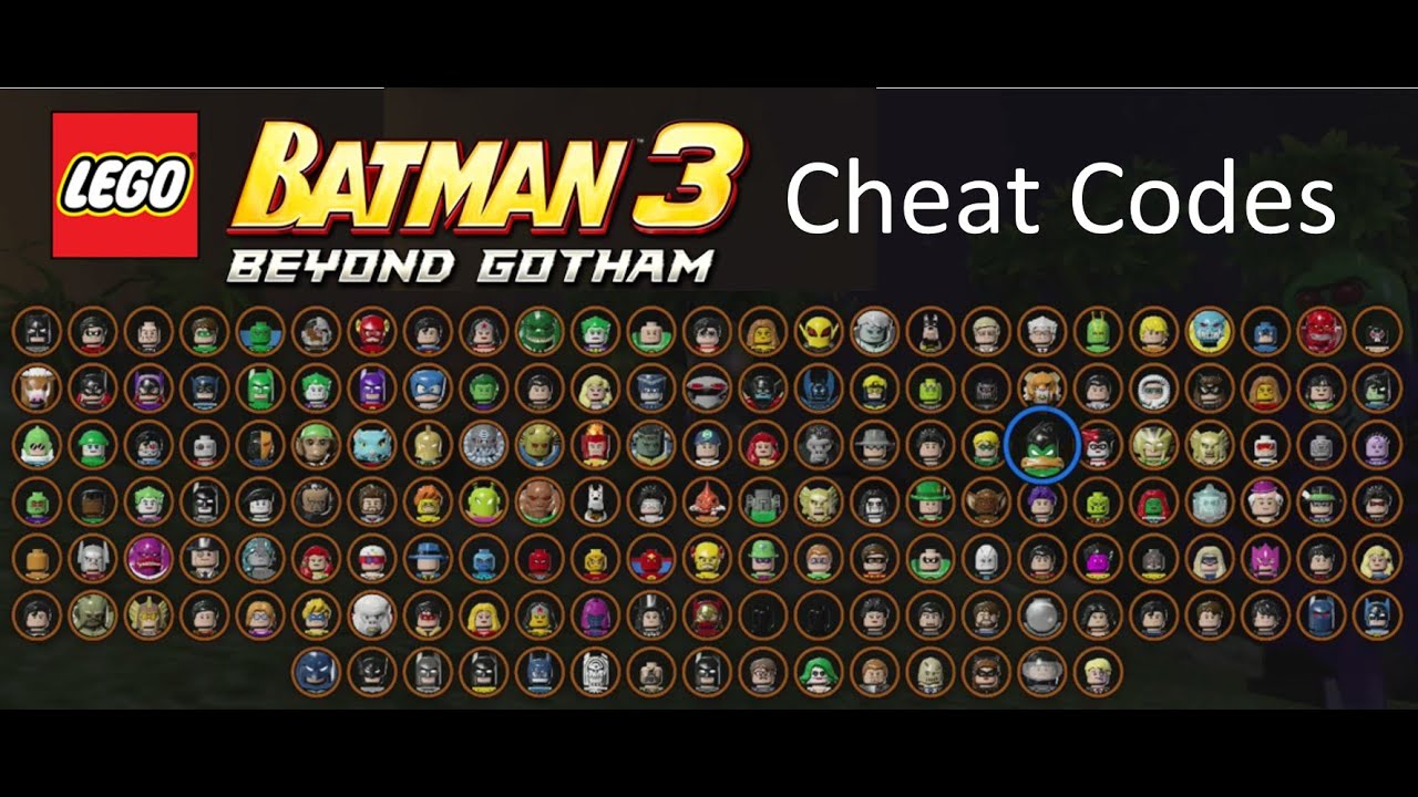 LEGO Batman 3: Beyond Gotham Cheat Codes - YouTube