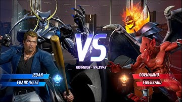 JEDAH & FRANK WEST VS DORMAMMU & FIREBRAND  | Marvel Vs. Capcom Infinite -  (VERY HARD)