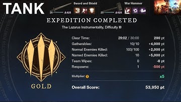 Lazarus m10 gold | Tank | v1.7 | New World