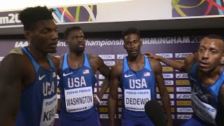 WIC 2018 Birmingham - USA 4x400 Metres Relay Men