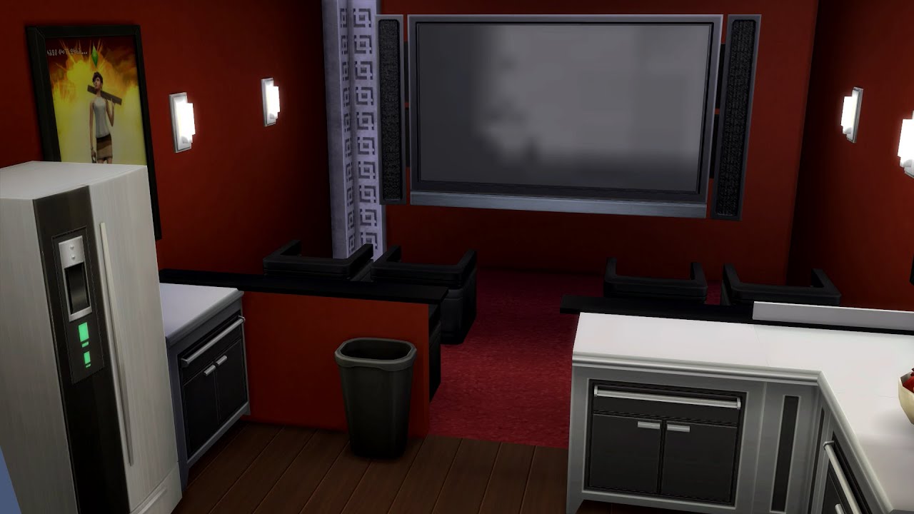 Sims 4 Speed Build: Home Cinema (Basegame)
