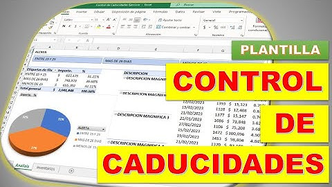 COMO CONTROLAR LAS FECHAS DE CADUCIDADES (PLANTILLA) #excel #tutorial #office #exceltips #formula