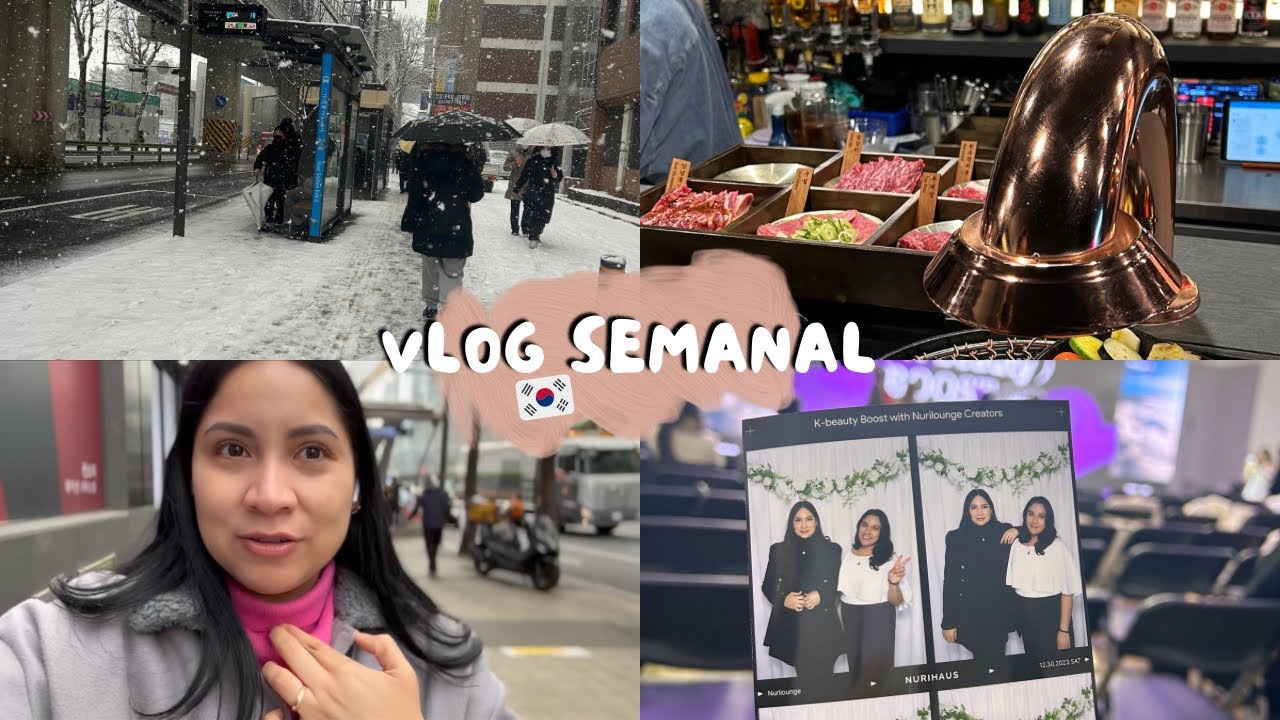Vlog 🇰🇷 Otra vez nevó mucho 🥶 + Amigas + Año Nuevo desde Seúl!
