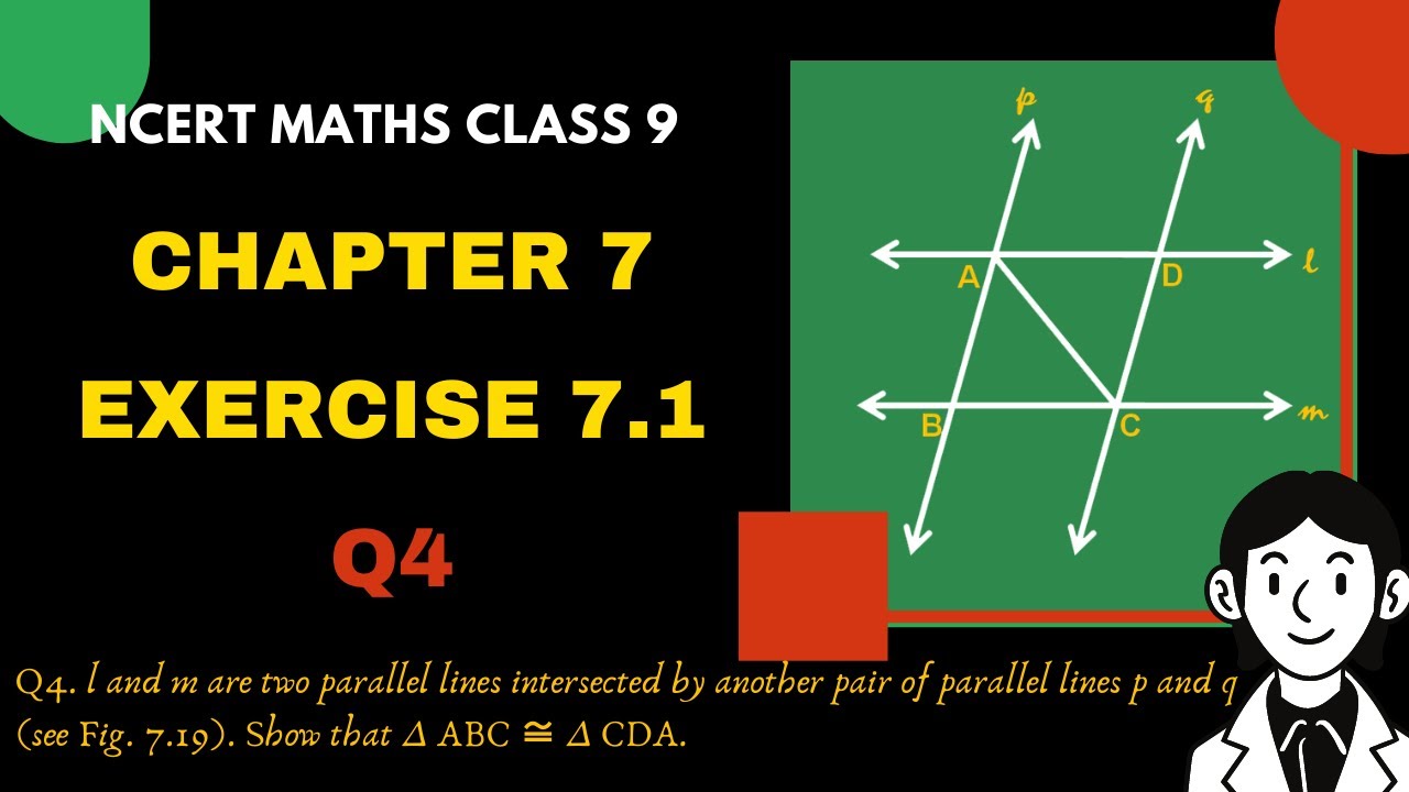 class 9 chapter 7 maths exercise 7.1 question 4 | ncert | ch 7 maths ...