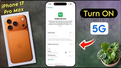 How to Turn ON 5G Data on iPhone 17 Pro Max, Active 5G Network Mode on iphone 17 pro max