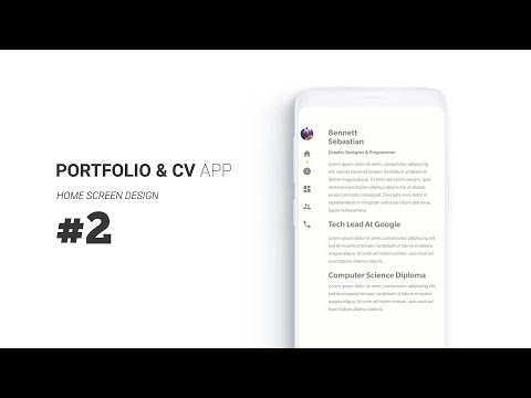 android-cv-&-portfolio-minimal-app-part2:-home-screen-design-|-android-studio-tutorial