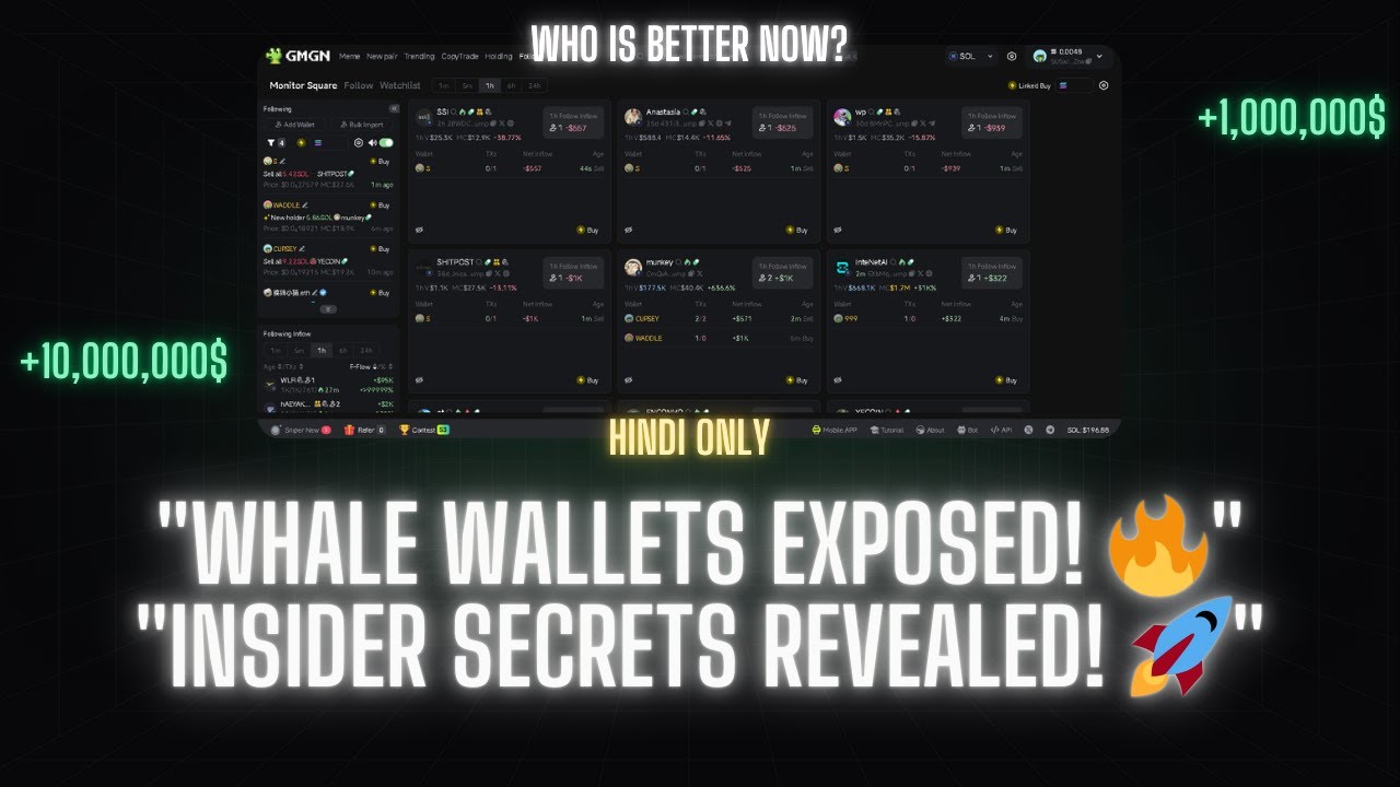 "How to Track Smart Solana Meme Coin Whales & Insiders! 🐋💰 FULL Guide
