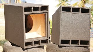 How to make a beautiful pair of 12 inch home subwoofer speakers