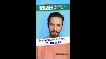 Prepositions of time: in, on and at #Shorts
