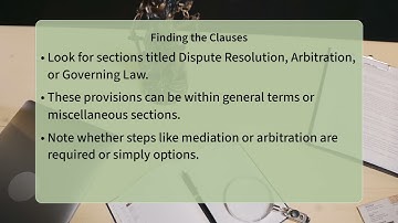 Where Is Dispute Resolution In A Contract?