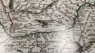 Ancient Map Of Dacia And Moesia, 1595 Sku 188531