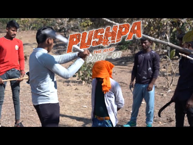 Pushpa mask fight video // Allu arjun || pushpa the rise movie action // Bindass Banjara class=