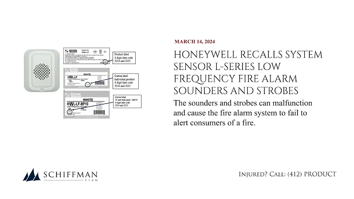 Honeywell Recalls System Sensor L-Series Low Frequency Fire Alarm Sounders and Strobes