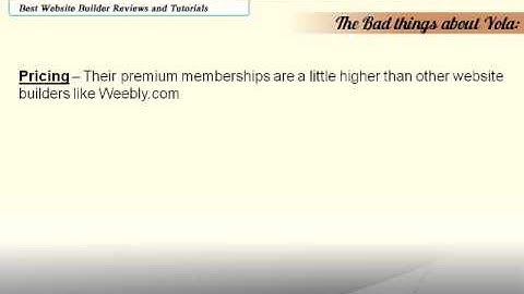 Yola Website Builder Review