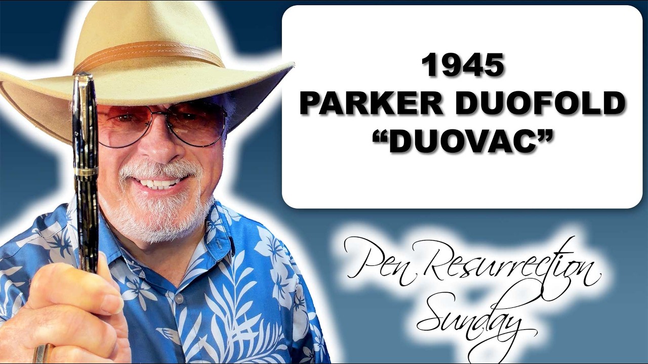 1945 Parker Striped Duofold DUOVAC *SOLD* $220 US + shipping