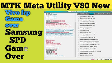 MTK Meta Utility v80 New update