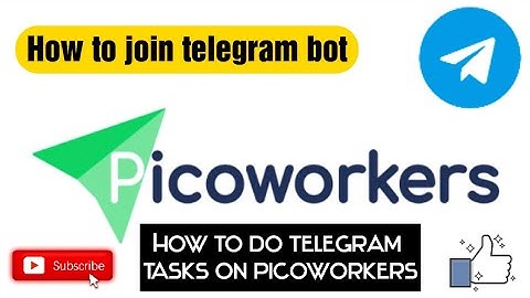 How to join telegram bot? how to do telegram tasks on picoworkers?#picoworkers  Tutorial #7