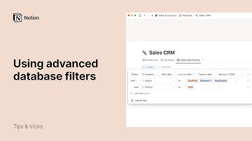 Advanced database filters