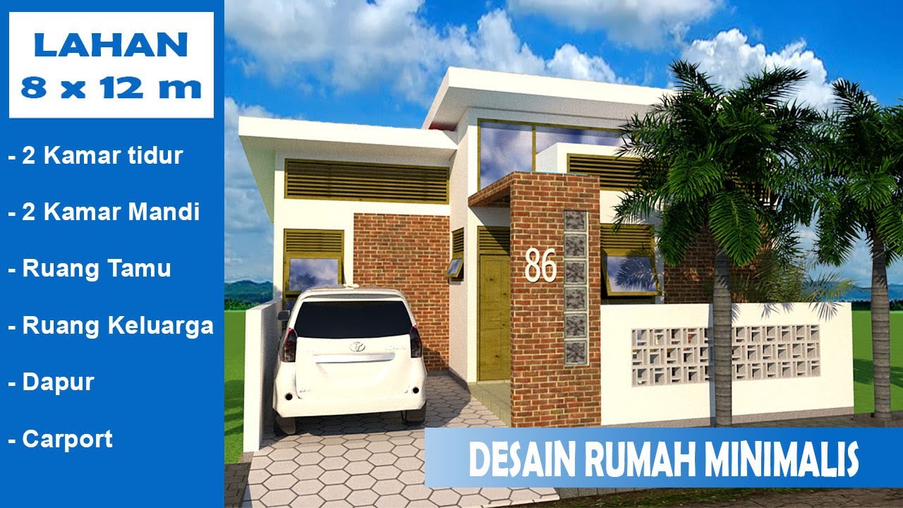  Inspirasi  desain rumah  minimalis  type  58 96 YouTube