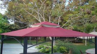 Garden Winds Madaga Gazebo Replacement Canopy RipLock 350 Will Only Fit the
