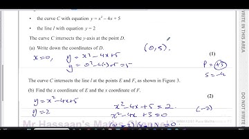 WMA12/01 (Edexcel) IAL P2 January 2023, Q9, Integration, Area