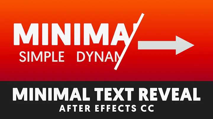 Revealing Text with Shape Layers - After Effects Tutorial