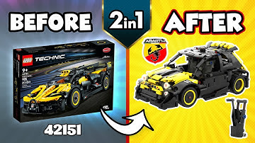 LEGO Technic Abarth & Golf Bag MOC (42151)[904 pcs] Alternate Build for Bugatti Bolide | TBB