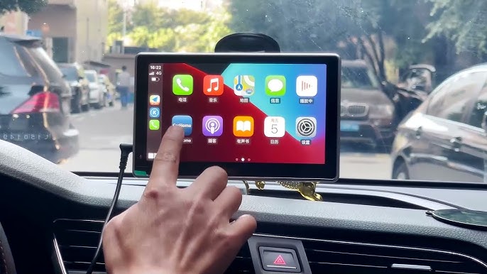 U7 carplay Android AUTO screen mirroring MP5 Bluetooth phone music EQ  stereo - YouTube
