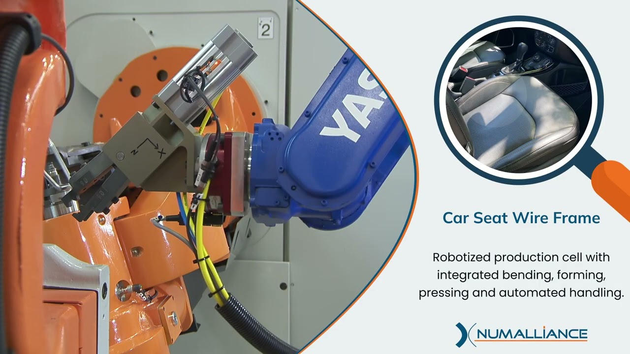 Automotive Seat Base Manufacturing – FTX08 Wire Bending, Forming & Press Automation