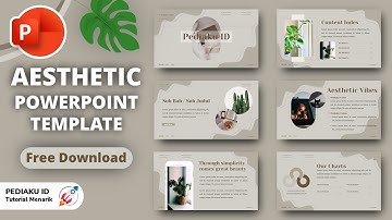 AESTHETIC POWERPOINT #2 ANIMATED SLIDE | FREE TEMPLATE | CARA MEMBUAT PPT AESTHETIC
