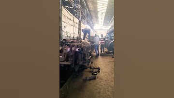 work time railway employe in workshop railway Apprentice training work