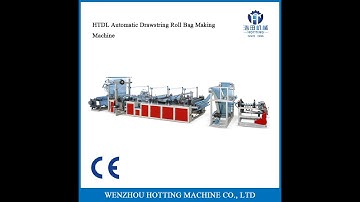 HDPE/LDPE Drawstring Garbage Bag/Draw Tape Garbage Bag/Garbage Bag with Drawstring Making Machine