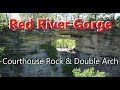 AWESOME DAY HIKES & EPIC DRONE VIEWS in Red River Gorge: Courthouse Rock & Double Arch
