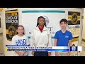 Scott Middle School Students deliver the weekend forecast in French