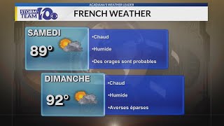 Scott Middle School Students deliver the weekend forecast in French