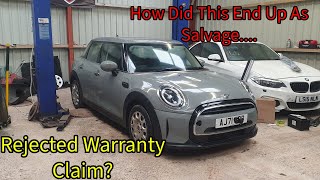 How Does An Undamaged 2022 Mini End Up At A Salvage Auction !!!!  Rejected Warrant Claim ????