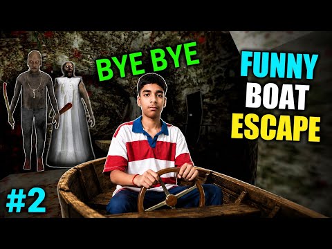 BOAT ESCAPE FROM GRANNY CHAPTER 2🤣 #Grannychapter2 #granny2 