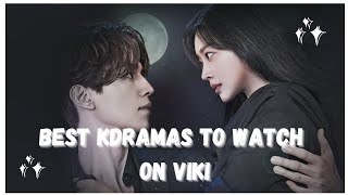 Top 10 best kdramas to watch on viki (Part 1)/best korean dramas available on viki//Dr.dramatic 💫