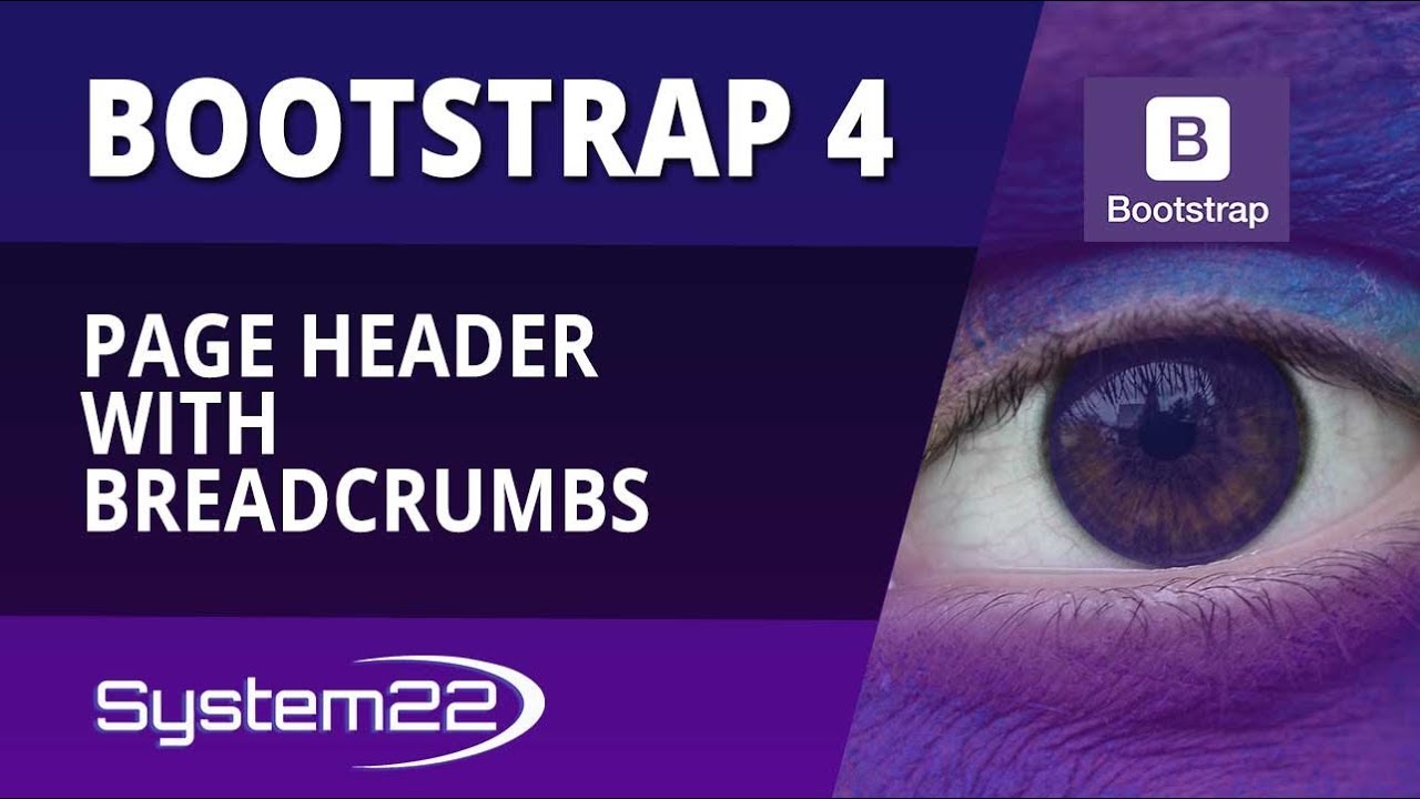 Bootstrap 4 Basics Page Header With Breadcrumbs YouTube