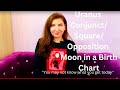 Uranus Conjunct/Square/Opposition Moon In a Birth Chart