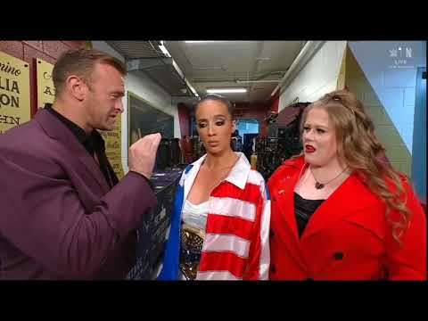 Chelsea Green habla con Nick Aldis en Backstage - WWE Smackdown 21/02/2025 (En Español)