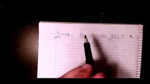 balancing reaction between ammonia and oxygen