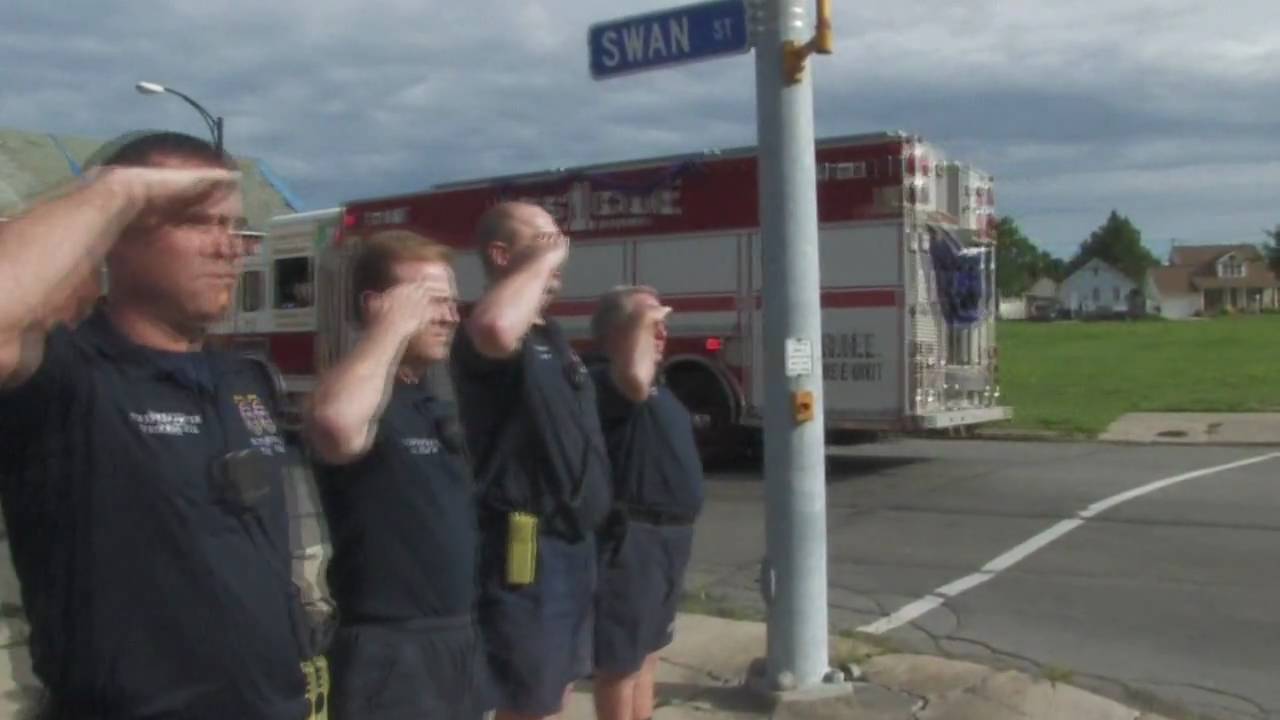 Funeral Procession for Lt. Charles "Chip" McCarthy Buffalo Firefighter